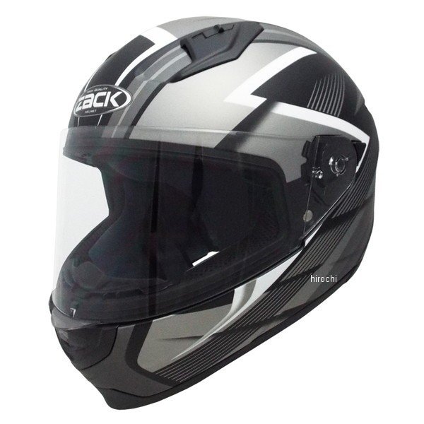 ZF-4 フルフェイスヘルメット  ハーフマッドブラックシルバー