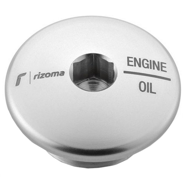 エンジンオイルフィラーキャップ Triumph シルバー