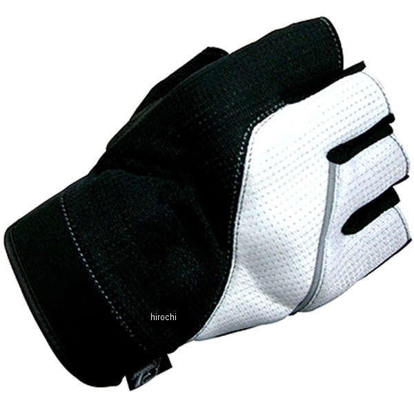 TSG-39C ハーフメッシュグローブ 黒/シルバー