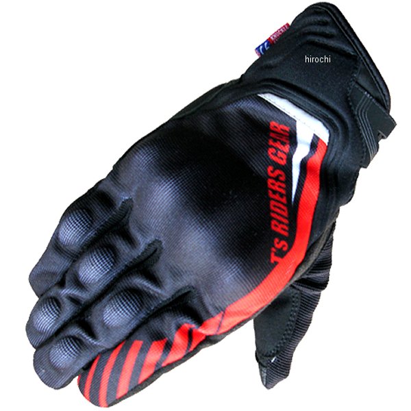 TSG-48A ハイプロテクションメッシュグローブ 黒/赤