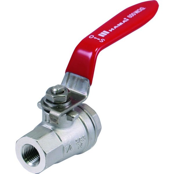 TSS3015RC 161-0921  ステンレス製禁油処理ボールバルブ(フルボア) 呼び径A15