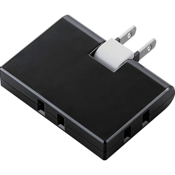 コーナータップ 3個口 ブラック