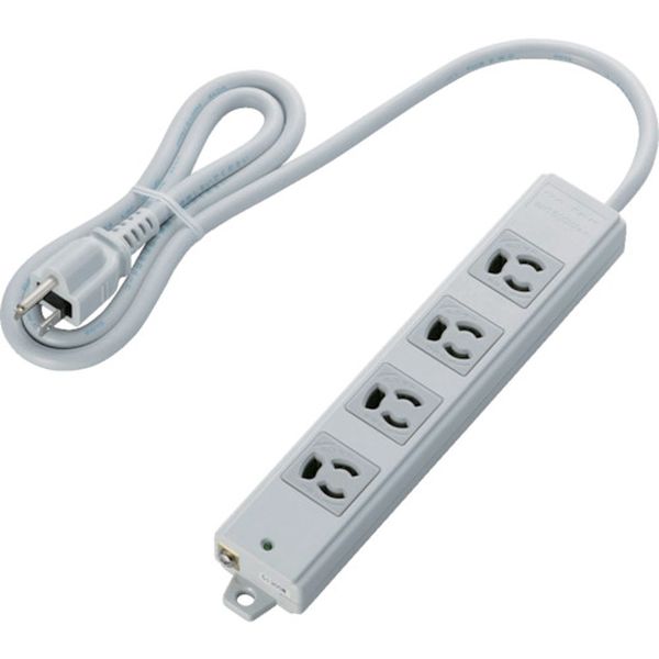 RoHs準拠OAタップ 抜け止 3P 4個口 マグネット 1m グレー