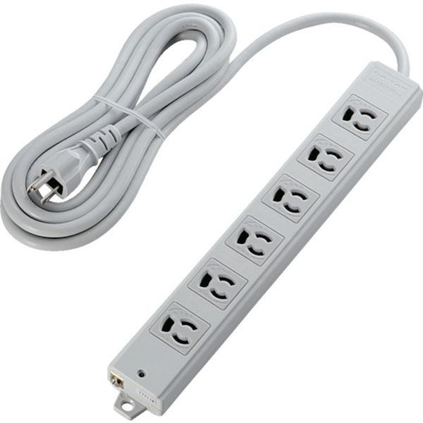 RoHS対応 3P 抜け止 マグネット 6個口 3.0m ホワイト