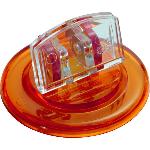 U型カード立丸 透明橙 M17639