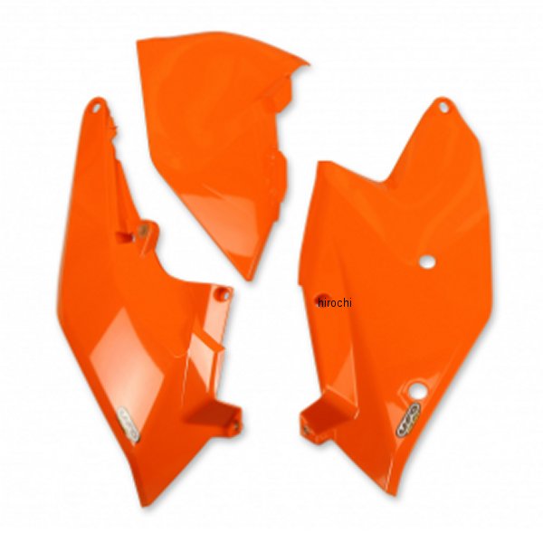サイドパネル/エアボックスカバー 左 16年-18年 KTM SX、SXF オレンジ