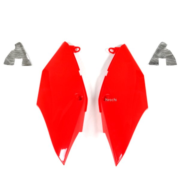サイドパネル CRF450RX、CRF450R、CRF250RX、CRF250R 赤