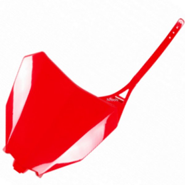 フロントナンバープレート CRF450RX、CRF450R、CRF250RX、CRF250R 赤