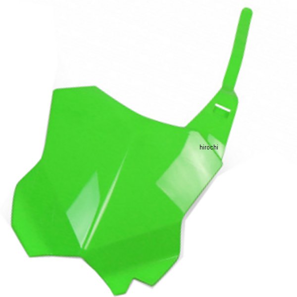 フロントナンバープレート KX450、KX250 緑