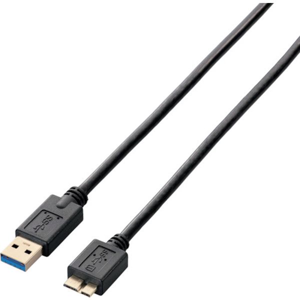 USB3.0ケーブル A-microBタイプ 1.0m ブラック
