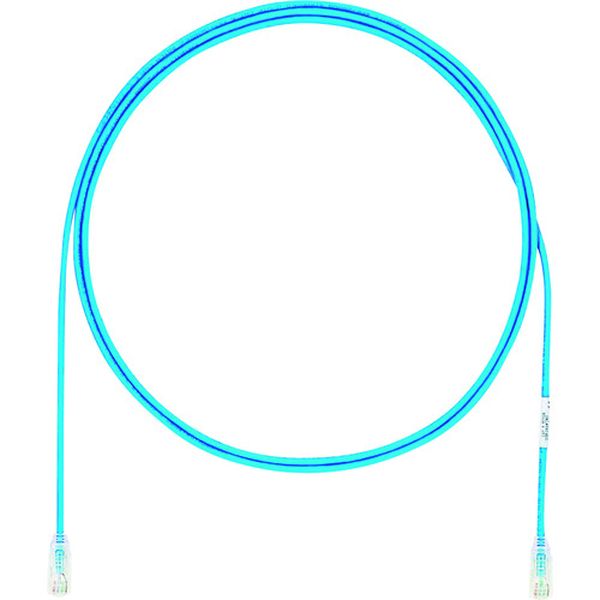 カテゴリ6細径パッチコード 0.5m 青