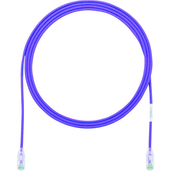 カテゴリ6細径パッチコード 0.5m 紫