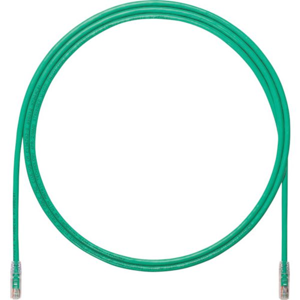カテゴリ6A UTPパッチコード 24AWG撚り線 ケーブル径：Φ6.4mm 5m 緑