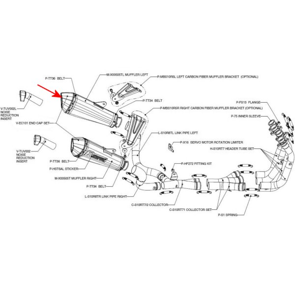 リペア カーボンエンドキャップ 09年-11年 GSX-R1000