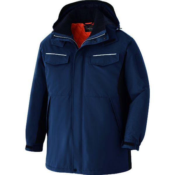 VE1047UEL  ベルデクセル 静電防水防寒コート ネイビー×ブラック L