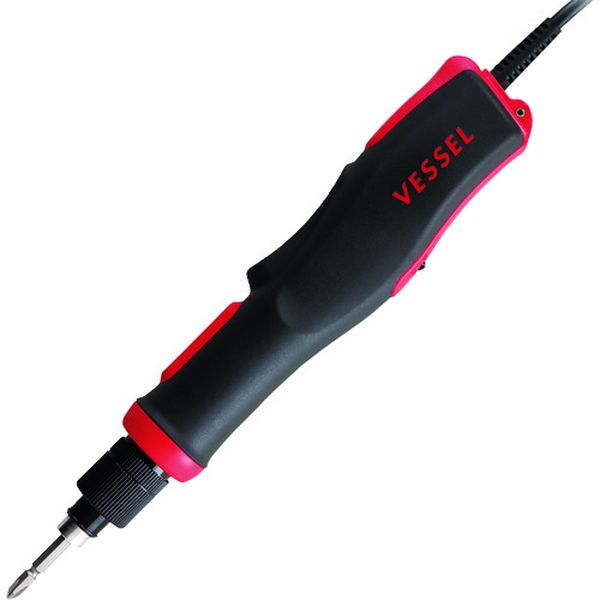 195-0765 ベッセル 電動ドライバー(高速タイプ)  プッシュ式 出力トルク：0.6～2.5N・