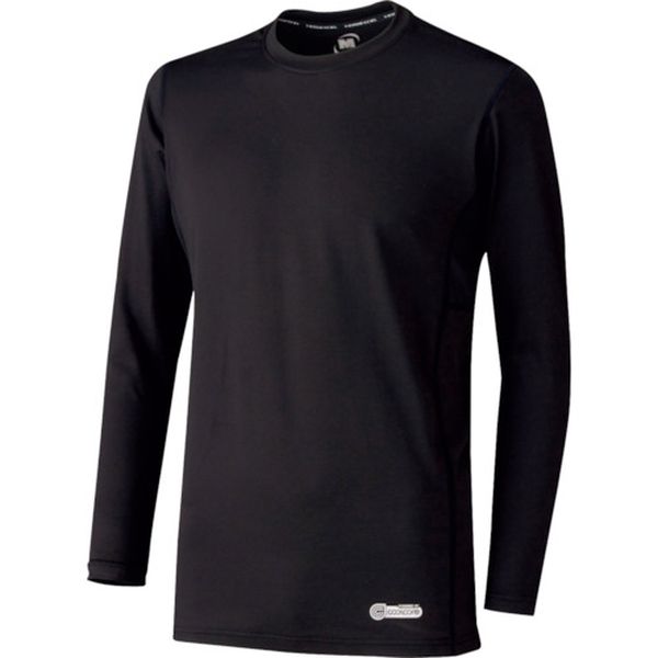 ベルデクセル 男女共用 長袖クールコアTシャツ VEC219上 ブラック LL