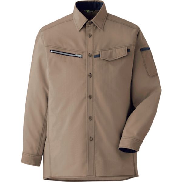 ベルデクセル 男女ペア 交織ストレッチシャツ VES2534上 3L