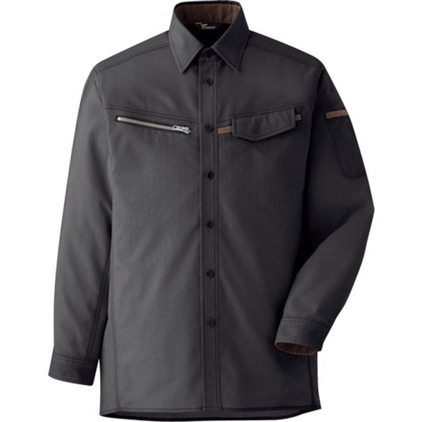 ベルデクセル 男女ペア 交織ストレッチシャツ VES2539上 4L