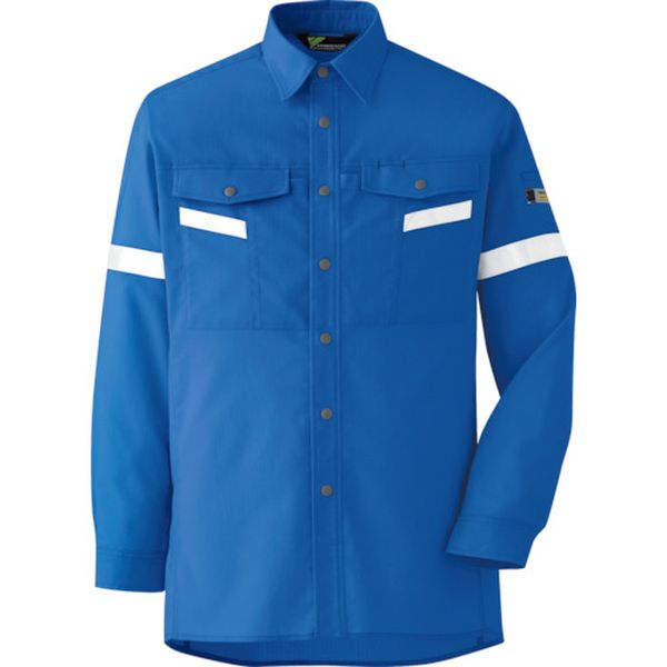 ベルデクセル帯電防止 反射材仕様 長袖シャツ VES2553上 S