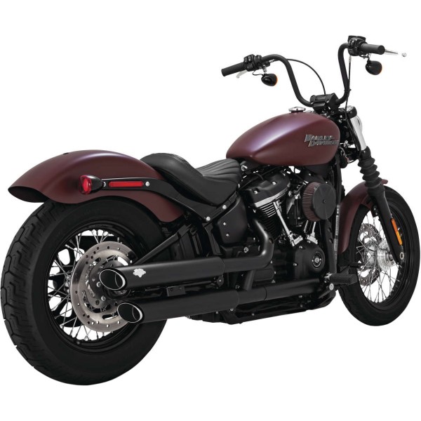 3インチ ツインスラッシュ スリップオンマフラー PCX付き 黒