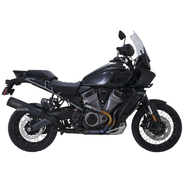 HI OUTPUT 450 スリップオンマフラー 黒-PAN AMER