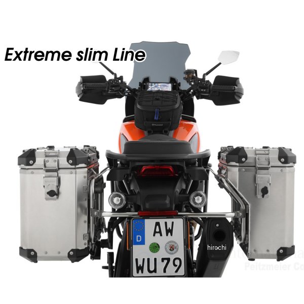 サイドケース EXTREME slim Line 左右セット Pan America 1250 アルミ地金