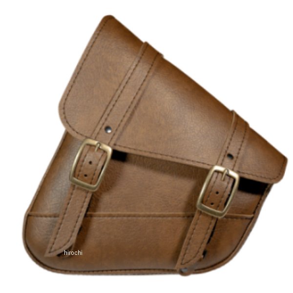 Willie &Max HD ソフテイル, Yam Rd Stars, カワサキ Vulcan 900, Suz C50 Brass Monkey スイングアームバッグ ブラウン