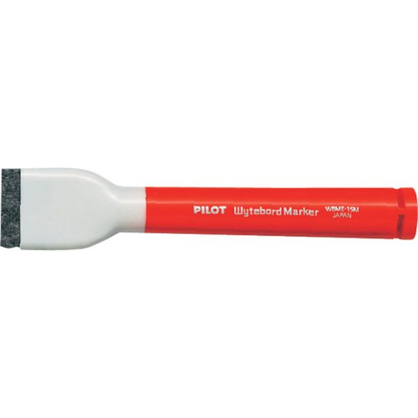 WBME15MR 369-9805 ホワイトボードマーカー 中字(マグネット・イレーザー付き) レッド