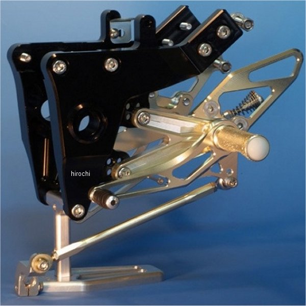 バックステップキット GPZ900R シャンパンゴールド/黒