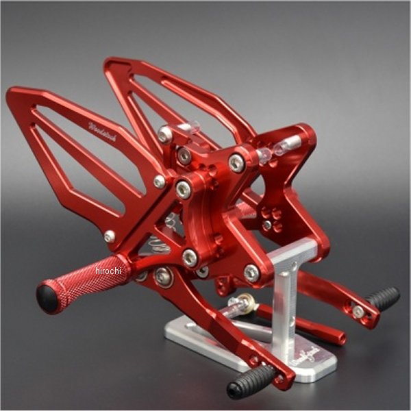 バックステップキット STDペダル/STDステップバー 20年以降 ZX-25R SE/SE KRT 赤