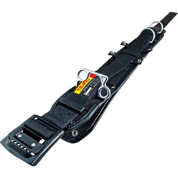 タジマ ワークポジショニング用胴当てベルトフラット アルミワンフィンガーバックル黒 Lサイズ