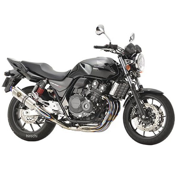 アールズギア r's gear フルエキゾースト ワイバンR シングル 18年以降 CB400SF チタンポリッシュ