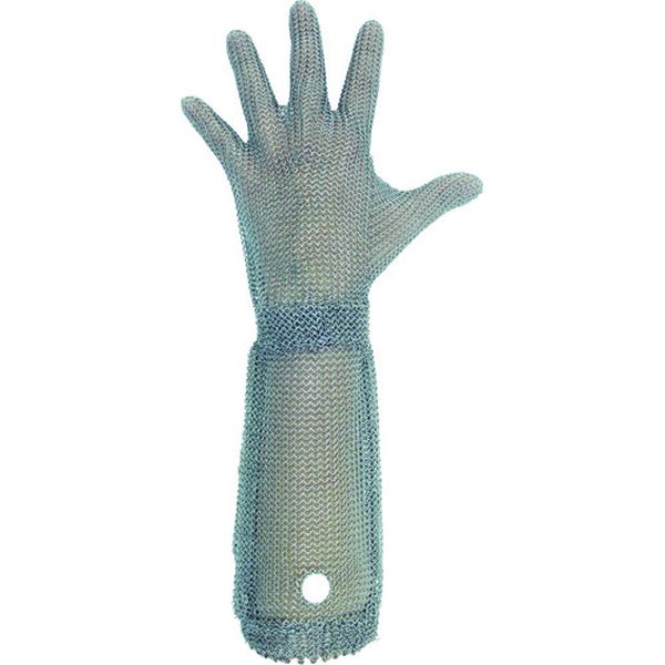 ステンレス製 耐切創クサリ手袋 5本指 ロングタイプ WILCO-550 Sサイズ 1枚