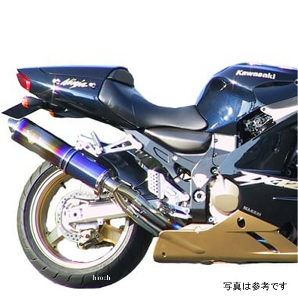 フルエキゾースト ワイバン シングル ZX-12R チタンドラッグブルー