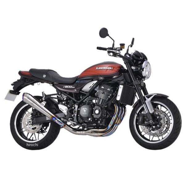 アールズギア r's gear フルエキゾースト ワイバンクラシックR メガホン 17年以降 Z900RS/CAFÉ チタンポリッシュ