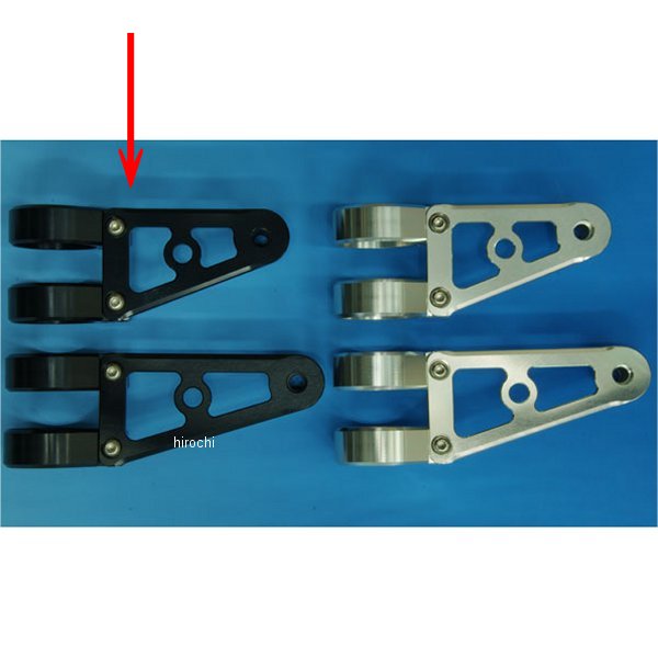 ヘッドライトステー Dタイプ フォーク径φ41用 ショート 黒