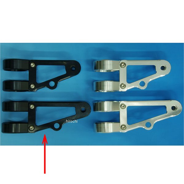 ヘッドライトステー Eタイプ フォーク径φ41用 ロング 黒