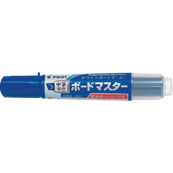 WMBM12LCL 370-1404 ホワイトボードマーカー ボードマスター 中字平芯 ブルー