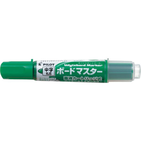 WMBM12LG 370-1399 ホワイトボードマーカー ボードマスター 中字丸芯 グリーン