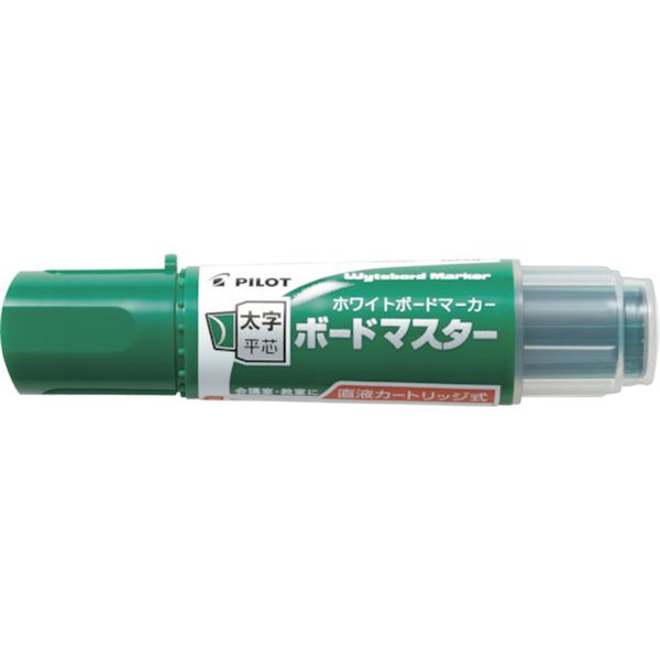 WMBM18BMCG 369-9769 ホワイトボードマーカー ボードマスター 太字平芯 グリーン