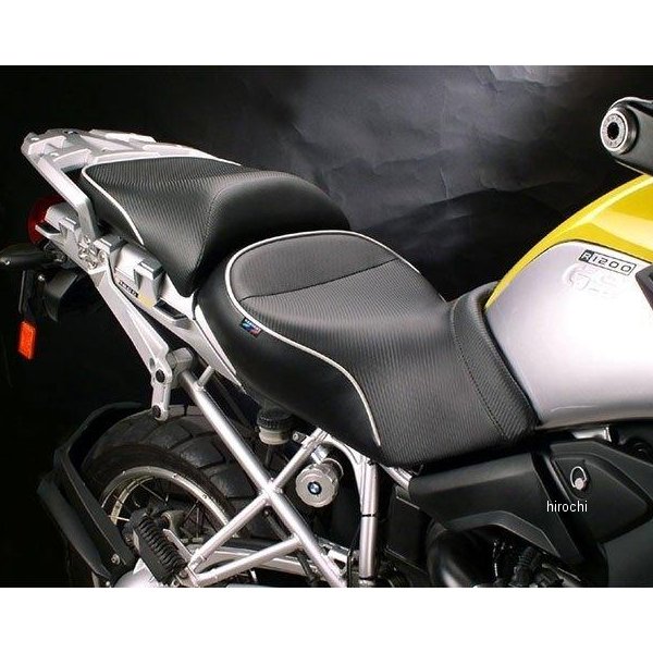 シート CarbonFX 、04年-12年 BMW R1200GS パイピング:黒
