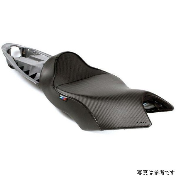 シート フロント CarbonFX 09年-16年 BMW K1300S パイピング:黒