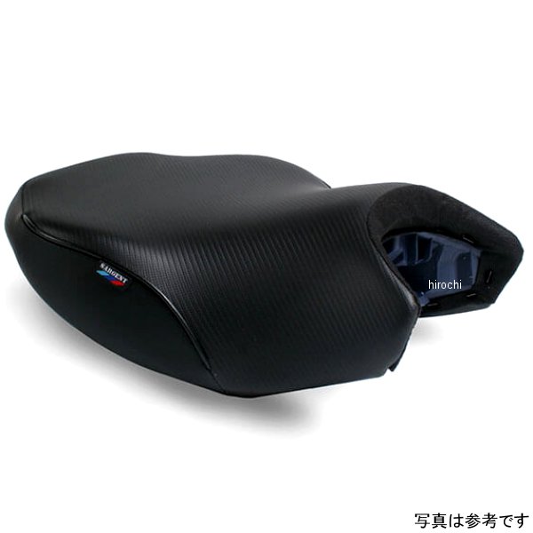 シート フロント CarbonFX 13年以降 BMW R1200GS LC、R1250GS アドベンチャー パイピング:黒