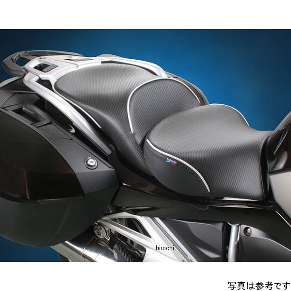 シート フロント+リア CarbonFX 14年-18年 BMW R1200RT パイピング:黒