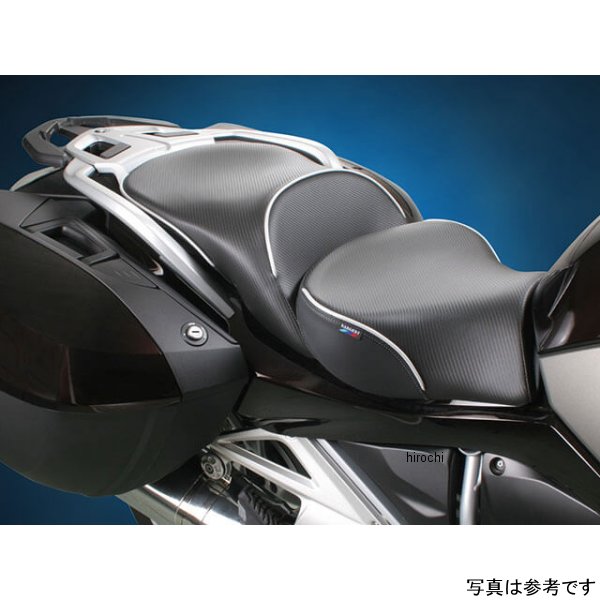 シートヒーター付き フロント+リア CarbonFX 14年-18年 BMW R1200RT パイピング:黒