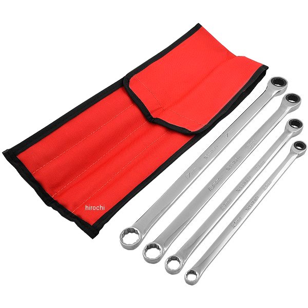 ハイパフォーマンス ラチェッティングボックス メトリック レンチ 12ポイント 4個 セット