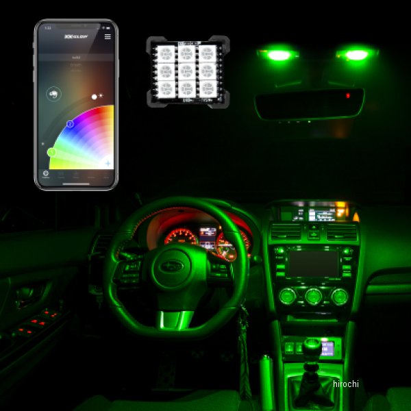 XK Glow RGB Festoon LED Panel XKクローム Bluetooth App Controlled Dome Bulb