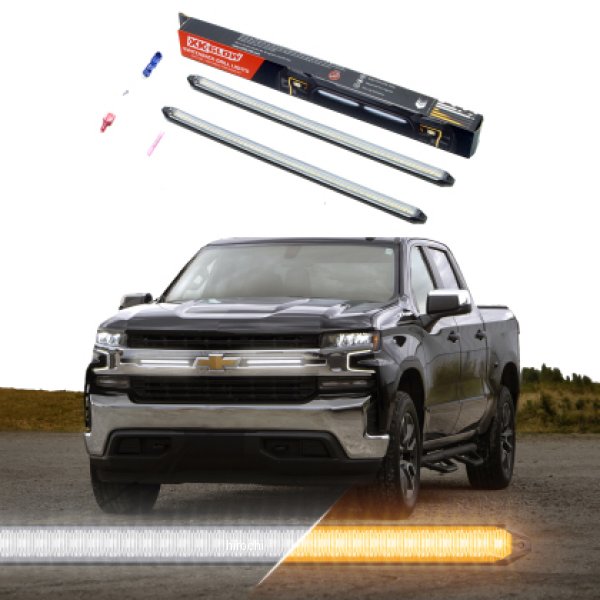 XK Glow 14In スイッチバック Grill Lights with Start-up Animation &Sequential ターンシグナル