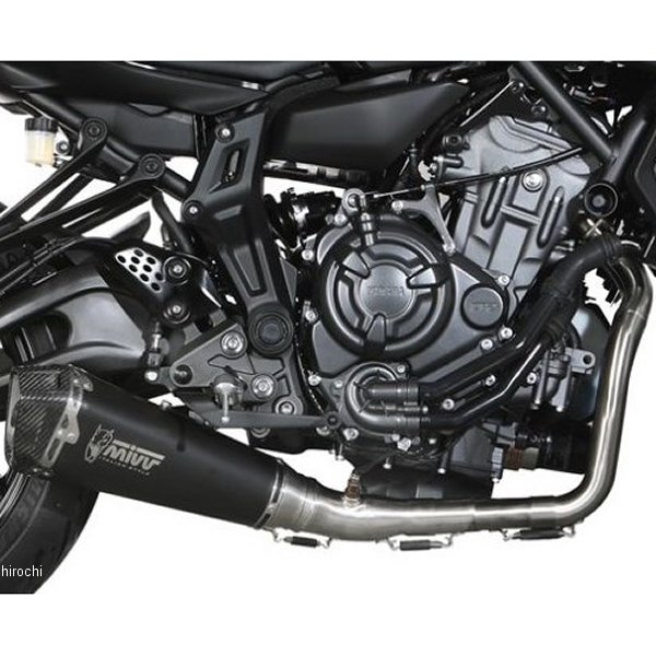 フルエキゾースト 触媒なし DELTA RACE 21年-23年 MT-07(FZ-07) ブラックステン